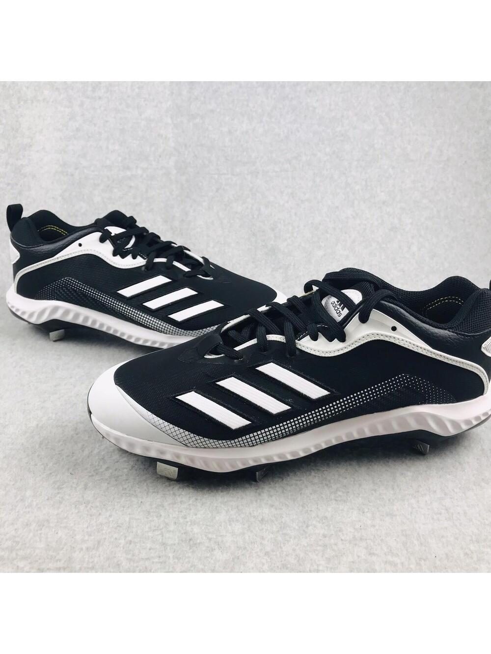 Adidas Baseball Metal Cleats Mens Size 16 Sport Outdoor Black Outdoor Team